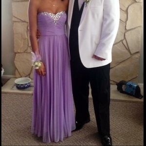 Purple prom dress